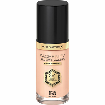 2x Max Factor Facefinity All Day Flawless Foundation N55 Beige 34 ml