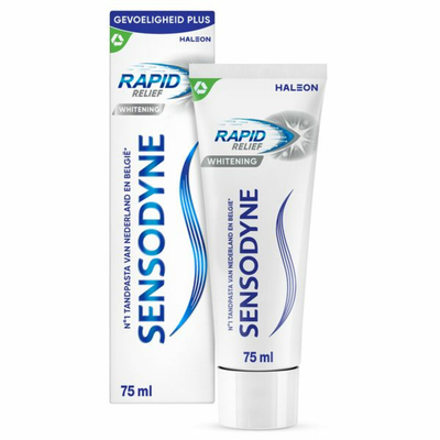 6x Sensodyne Tandpasta Rapid Relief Whitening 75 ml