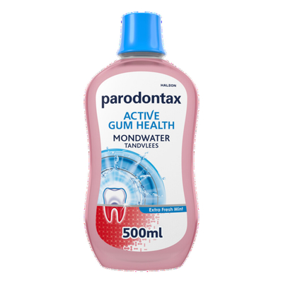 2x Parodontax Active Gum Health Mondwater Extra Fresh 500 ml