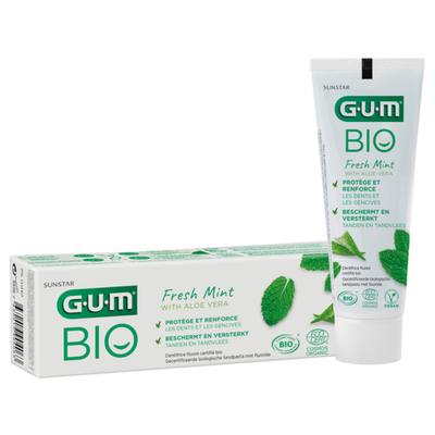 4x GUM Bio Tandpasta Fresh Mint 75 ml