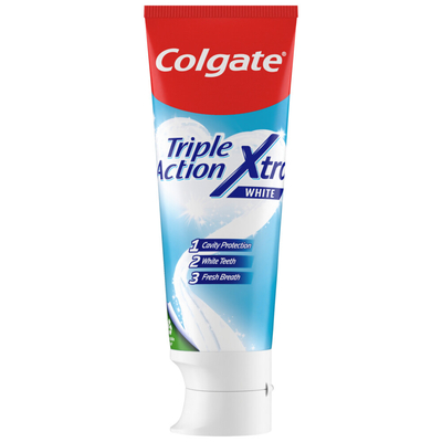 3x Colgate Tandpasta Triple Action Xtra White 75 ml