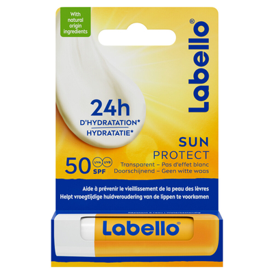 4x Labello Lippenbalsem Blister Sun Protect SPF 50