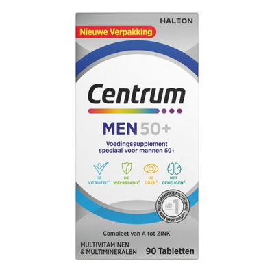2x Centrum Men 50+ Multivitaminen 90 tabletten
