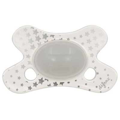 2x Difrax Fopspeen Natural 0+ mnd Glow In The Dark