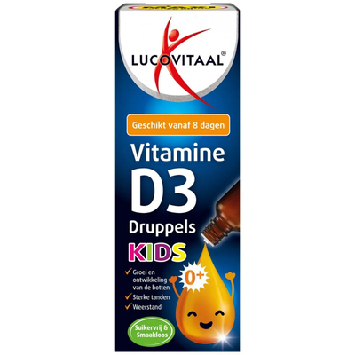 Gratis Verzending: 2x Lucovitaal Vitamine D3 Druppels Kids 50 ml