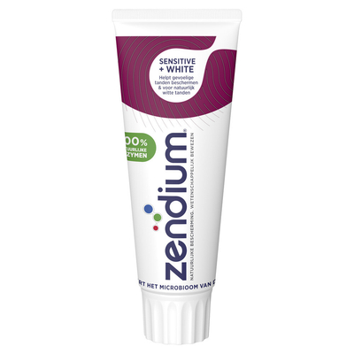 5x Zendium Tandpasta Sensitive+ White 75 ml