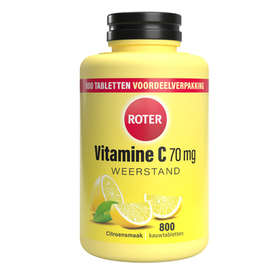 Gratis Verzending: 3x Roter Vitamine C 70 mg Citroen 800 kauwtabletten