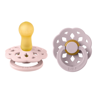 2x Bibs Fopspeen Maat 2 6-18 mnd Blossom Dusky Lilac 2 stuks