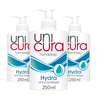 3x Unicura Vloeibare Handzeep Hydra 250 ml
