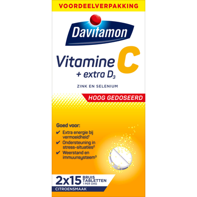 Davitamon Vitamine C + Extra D3 30 bruistabletten