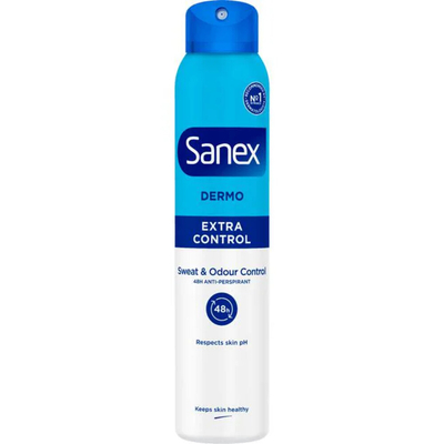 3x Sanex Deodorant Spray Dermo Extra Control 200 ml