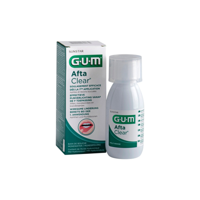 4x GUM AftaClear Mondwater 120 ml