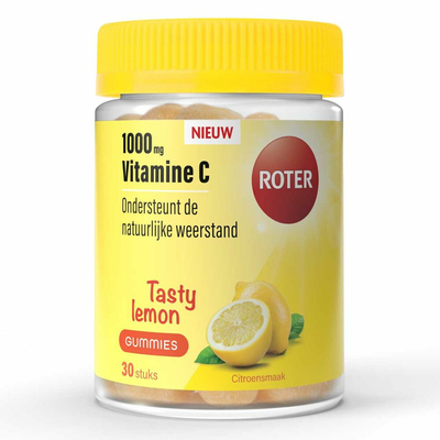 Gratis Verzending: 4x Roter Vitamine C Gummies Tasty Lemon 30 stuks
