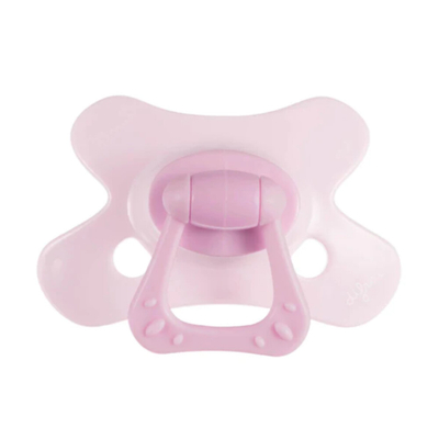 2x Difrax Fopspeen Natural 12+ mnd Rose