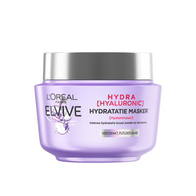3x L'Oréal Elvive Hydra Hyaluronic Haarmasker 300 ml