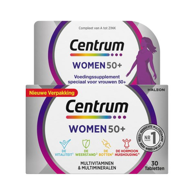 Gratis Verzending: 2x Centrum Woman 50+ Multivitaminen 30 tabletten