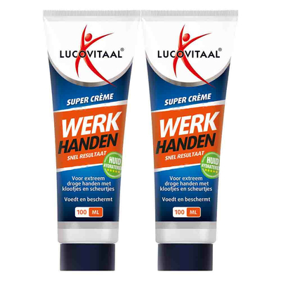 2x Lucovitaal Werkhanden crème 100 ml