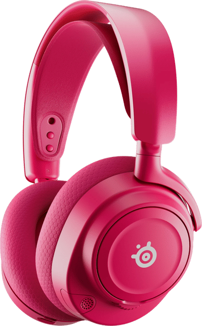 SteelSeries Arctis Nova 7P Wireless Gen 2 — Draadloze Gamingheadset — Magenta — Realtime Audio EQ — 50+ uur accuduur — 2.4-GHz/Bluetooth — PS5, PS4, Switch (2), mobiel & PC