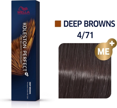 Wella Professionals Koleston Perfect Me+ - Haarverf - 4/71 Deep Browns - 60ml