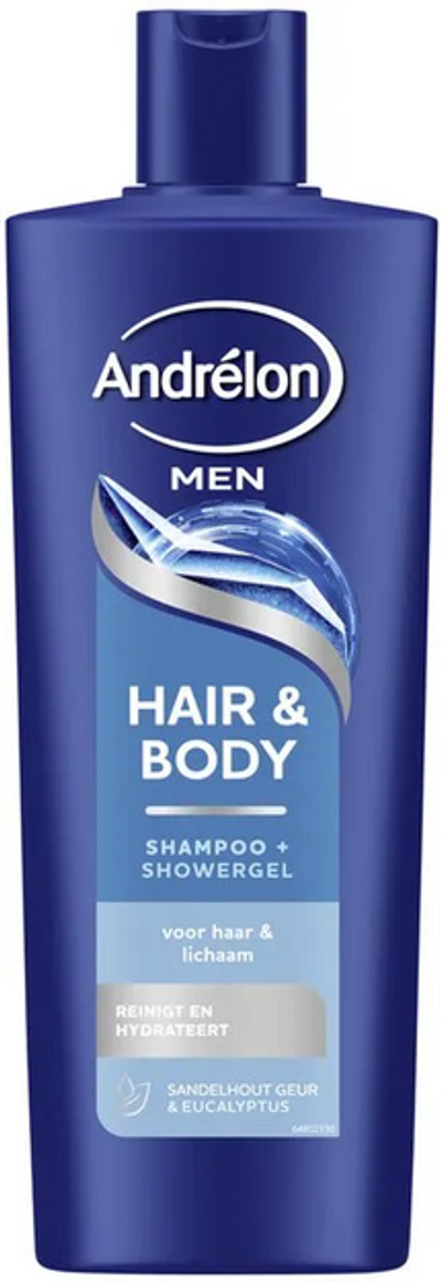 Andrelon Shampoo Men Hair & Body 400 ml