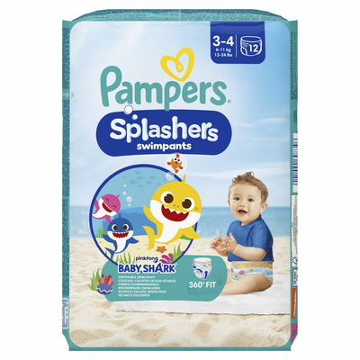 Pampers Splashers  zwemluiers maat 3-4 - 36 stuks