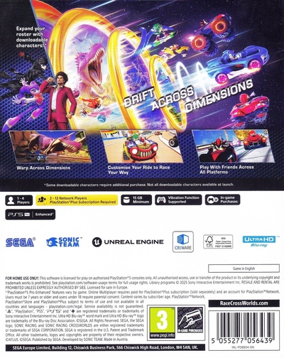 Sonic Racing: CrossWorlds (PS5)