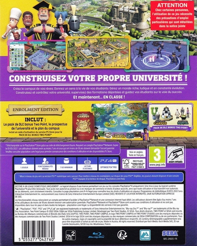 Two Point Campus - Enrolment Edition - FR PS4