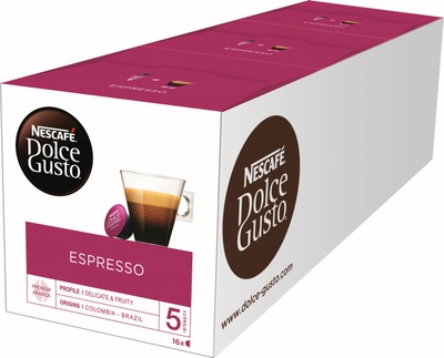 Nescafé Dolce Gusto capsules Espresso - 48 koffiecups voor 48 koppen koffie