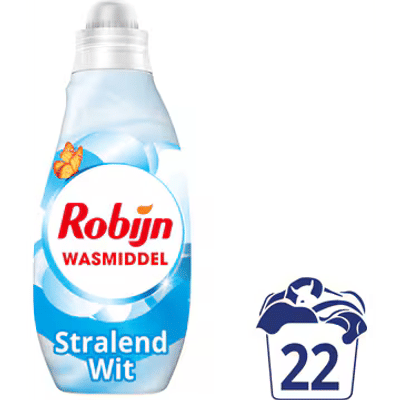 Robijn Stralend Wit  wasmiddel witte was - 22 wasbeurten
