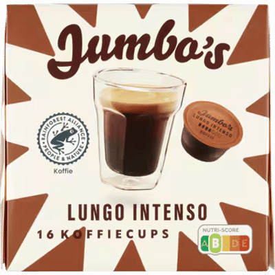 Jumbo's Lungo Intenso Dolce Gusto koffiecups Compatible Koffiecups 16 Stuks