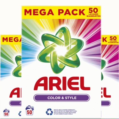 Ariel  waspoeder gekleurde was - 150 wasbeurten