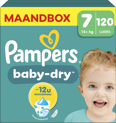 Pampers Baby Dry  luiers maat 7 - 120 stuks