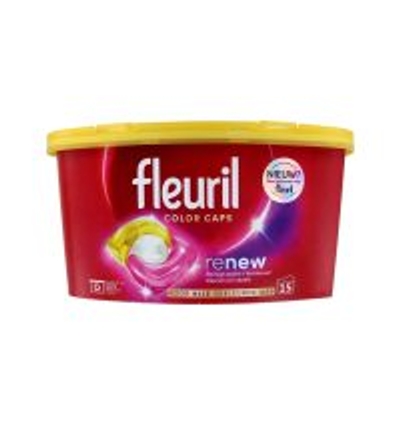 Fleuril Renew Color wascapsules gekleurde was - 15 wasbeurten