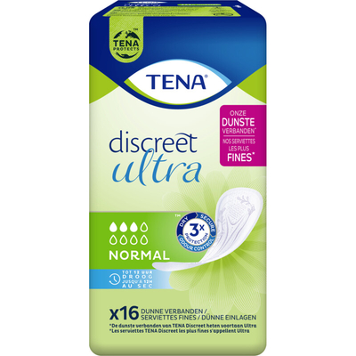 Tena Discreet ultra normal maandverband Incontinentiemateriaal 16 stuks