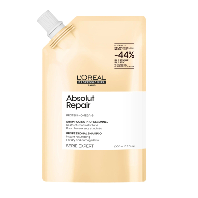 L'Oreal SE Absolut Repair Gold Quinoa Shampoo Refill - 1000 ml