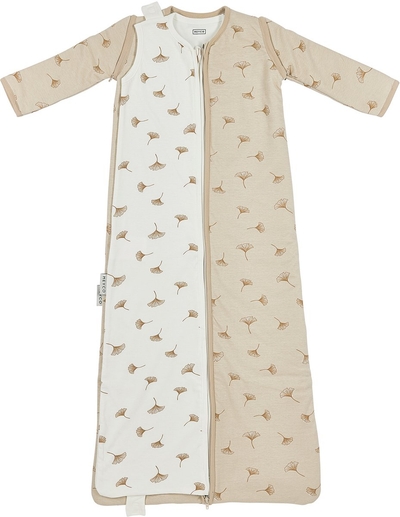 Meyco 4-seizoenen baby slaapzak Deluxe Ginkgo soft sand