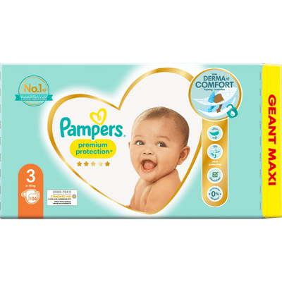 Pampers Premium Protection  luiers maat 3 - 104 stuks