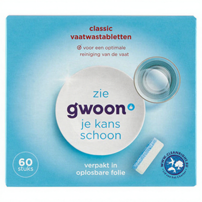 G'woon  vaatwastabletten  - 60 wasbeurten
