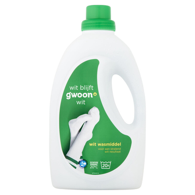 G'woon  wasmiddel witte was - 20 wasbeurten