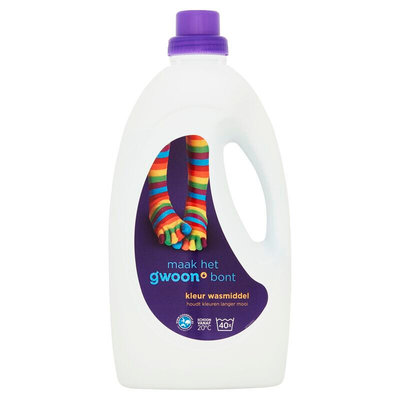 G'woon  wasmiddel gekleurde was - 40 wasbeurten