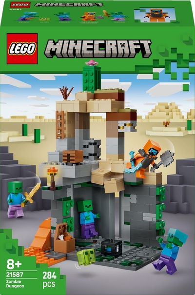 LEGO Minecraft Zombiekerker Speelgoed voor Kinderen en Gamers vanaf 8 Jaar - 21587