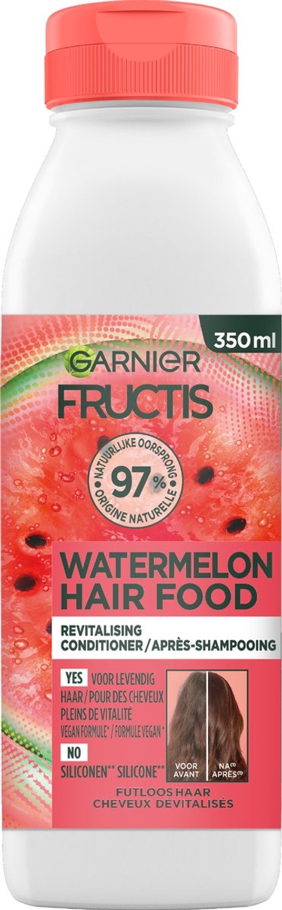 Garnier Fructis Hair Food Watermelon Revitaliserende Conditioner - Futloos Haar - 350ml