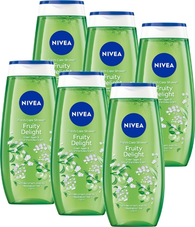 NIVEA Fruity Delight Douchegel - Shower Gel  - 6 x 250ml