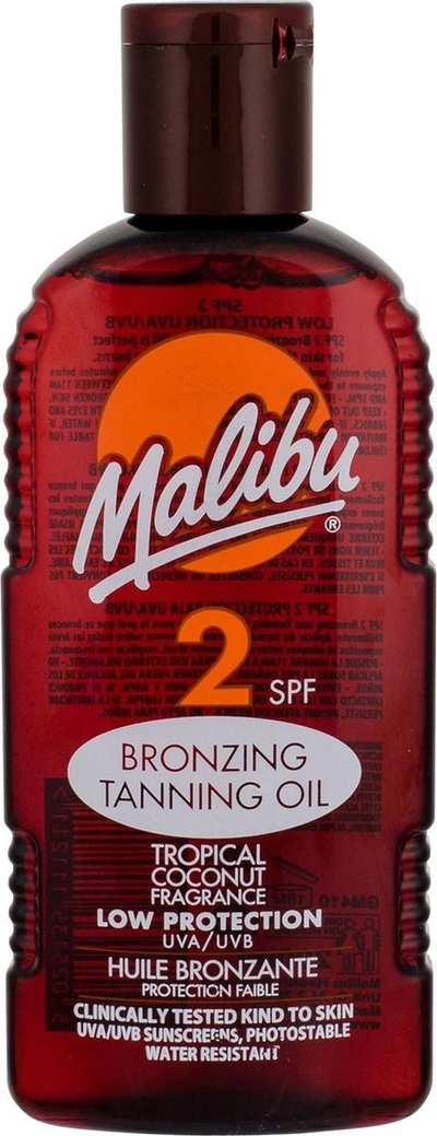 Malibu Bronzing Tanning Oil SPF 2 – Lage zonbescherming – 200 ml