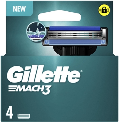 Gillette Mach 3 scheermesjes - 4 stuks