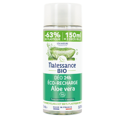 Natessance Deo 24h Eco-Refill Aloe Vera | 150 ml