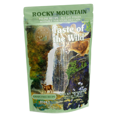 Dubbelpak: 24x85g Taste of the Wild Rocky Mountain met kip natvoer voor katten - natvoer katten