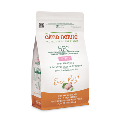 1.2kg Almo Nature HFC Kitten kip droogvoer voor katten - natvoer katten