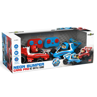 Gear2Play RC Neon Bumper Cars Pro Duoset - RC Formule 1 Battle Cars - Ga een botsduel aan!