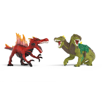 schleich ELDRADOR CREATURES Vuursaurus vs Junglehagedis 70834